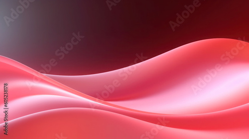 Abstract soft shiny red wavy line background graphic design. Modern blurred light curved lines banner template