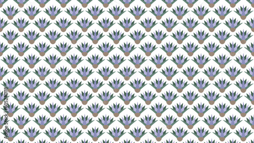 Ancient Egyptian Lotus Flowers pattern background- Pharaonic Symbol with Ancient Egyptian Color Palettes