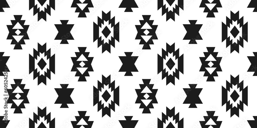 Fototapeta premium Southwestern Aztec Seamless Pattern. Navajo Print 