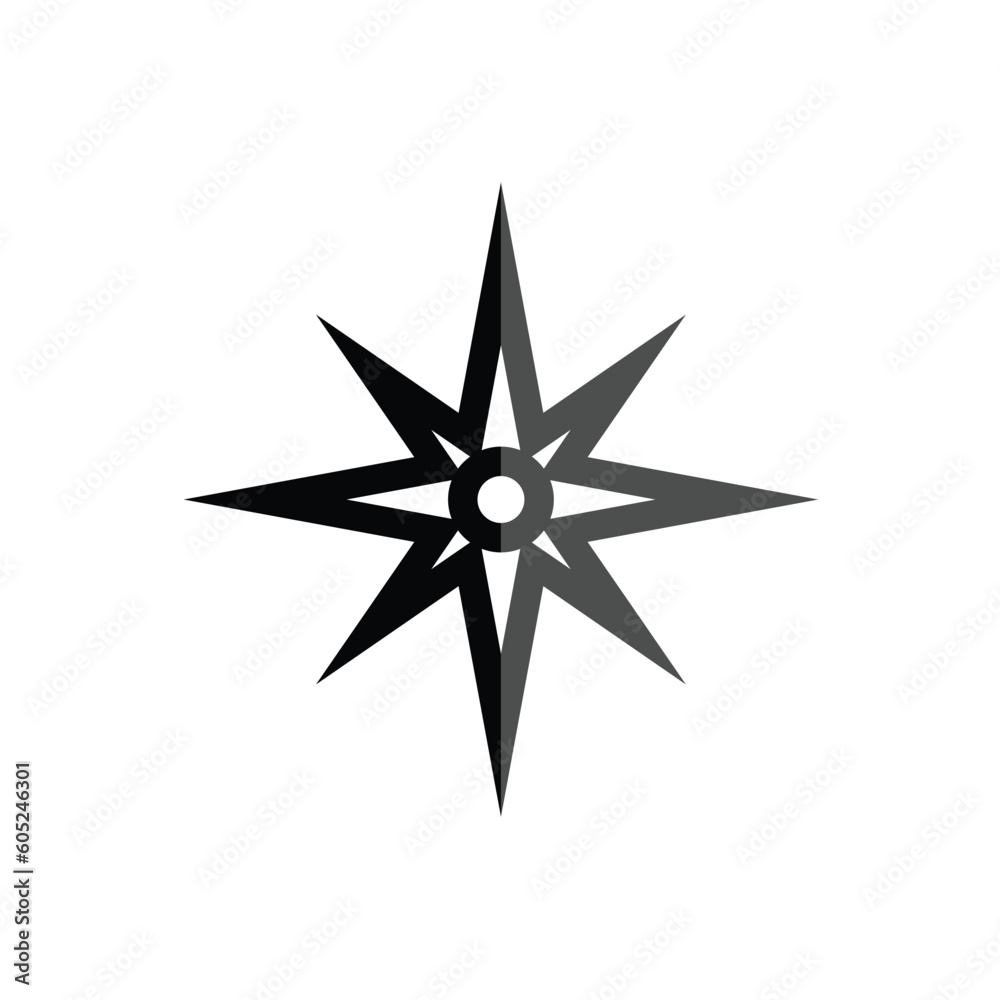 compass logo vector outdoor triangle arrow technology navigator