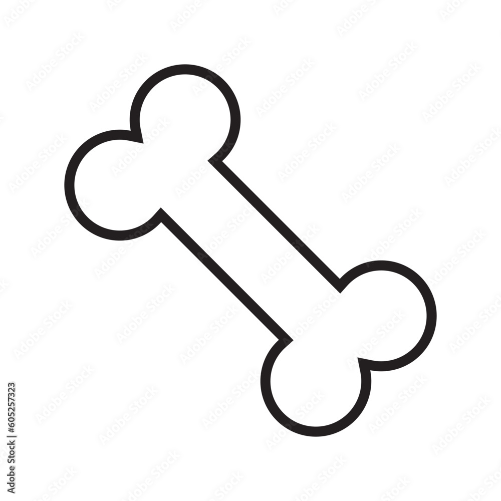 bone icon vector bone icon vector
