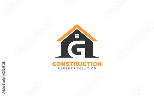 G Letter Real estate logo template
