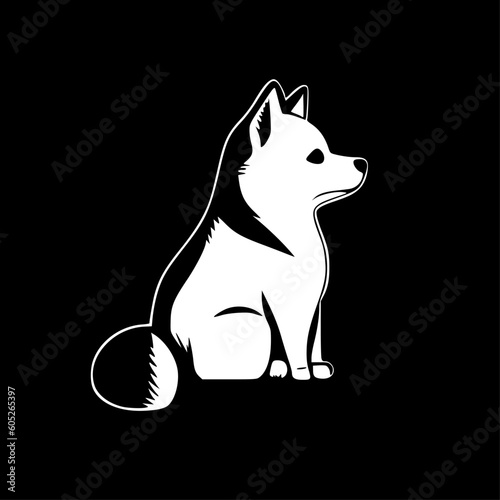 Shiba - Minimalist and Flat Logo - Vector illustration
