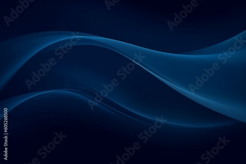 Abstract curve and wave on navy blue illustration background