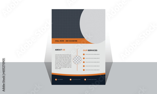 Healthcare cover a4 template design  Modern flyer design Corporate healthcare and medical cover and back page a4 flyer design template. 
