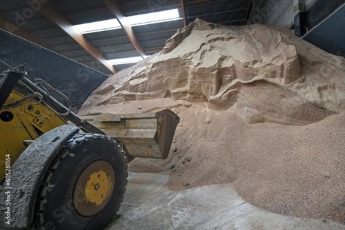 Fertilzer. Storage. Farming. Shovel. photo