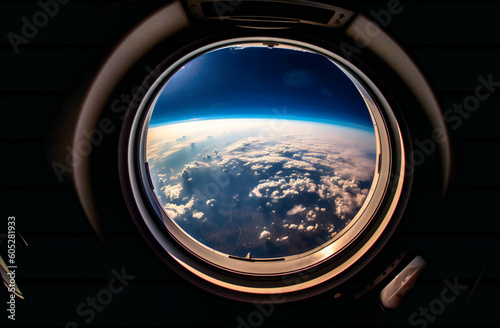 a view through an airplane window