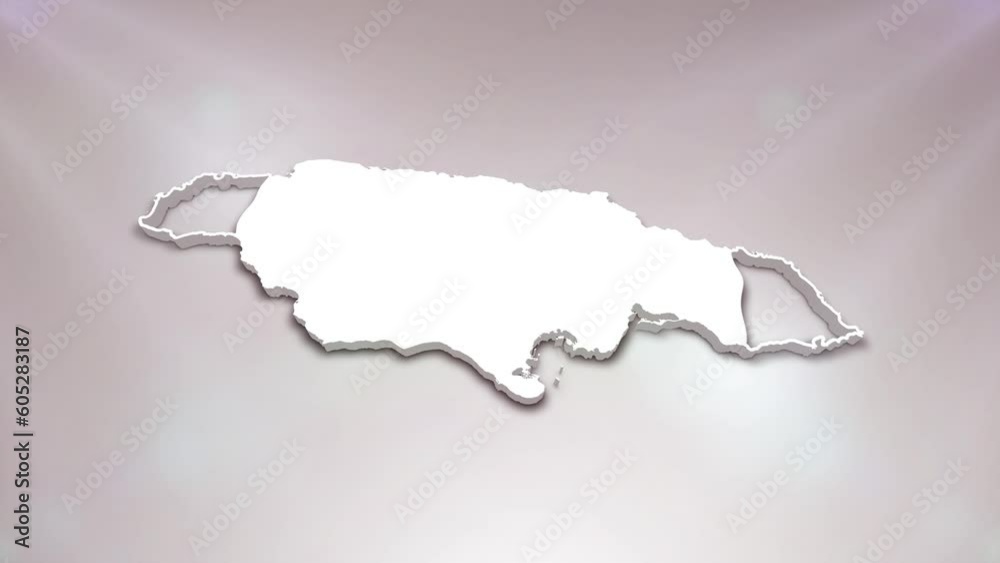Jamaica Country 3D Map Intro, Suitable for Patriotic Programs, Corporate Intros, Tourism, Presentations