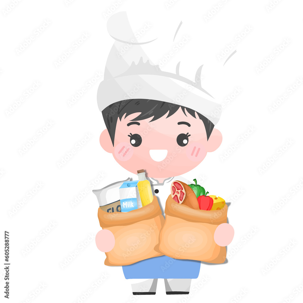 Smiling Chef cartoon character Smiling Chef cartoon character