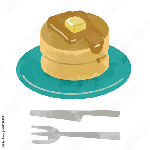 日常イラスト：ホットケーキ