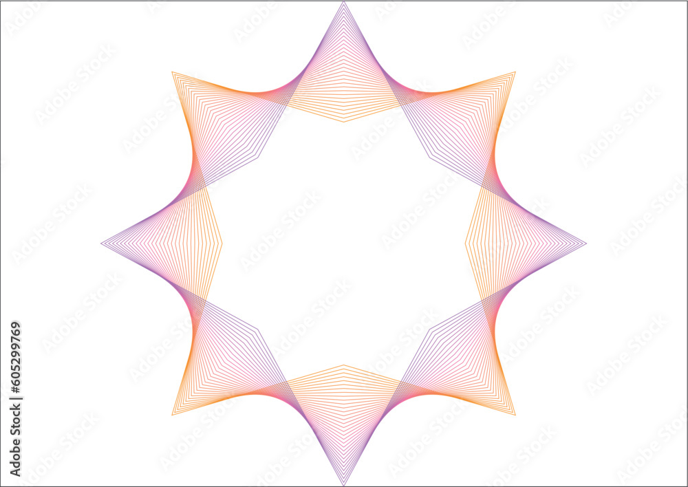 Illustration of a fractal art pattern isolated on a white background Illustration of a fractal art pattern isolated on a white background
