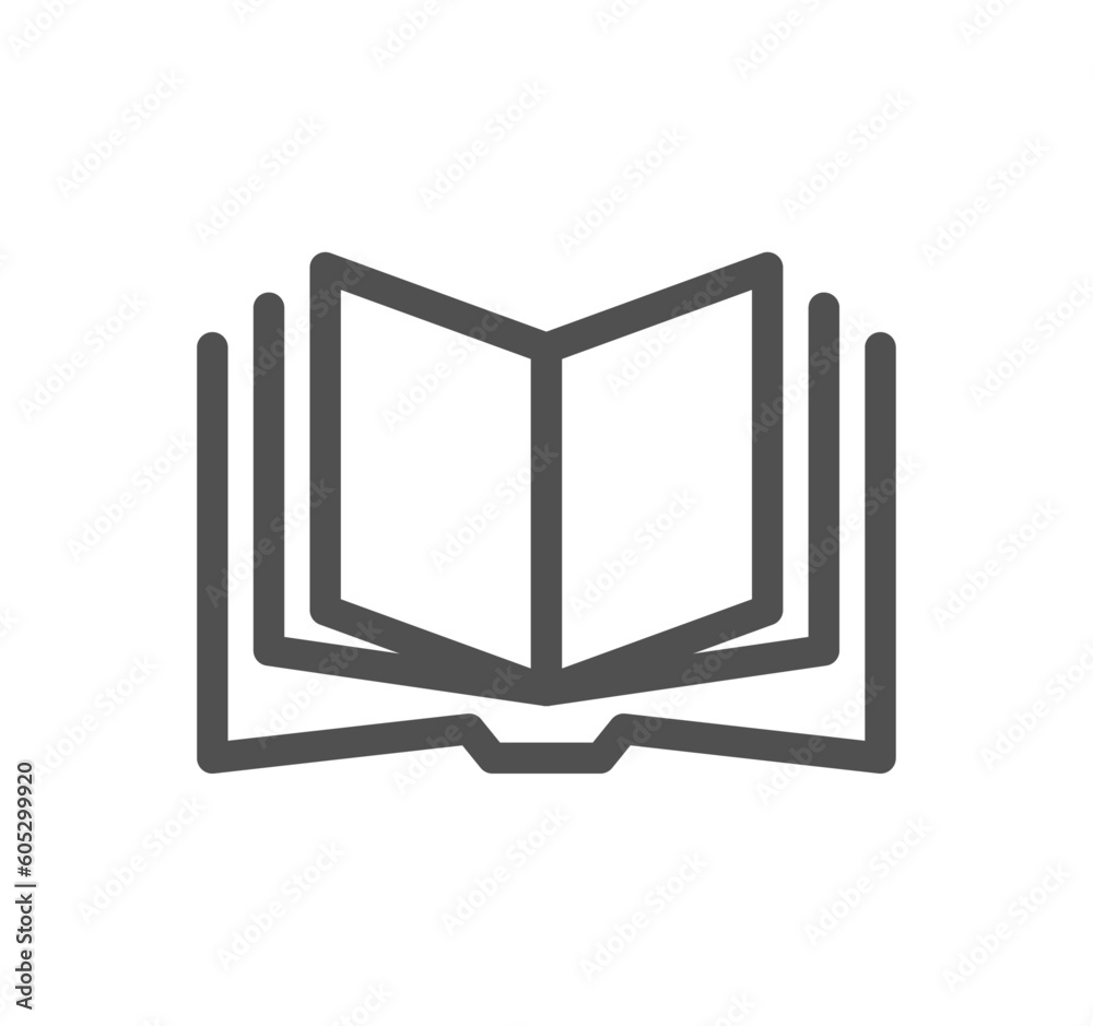 Book related icon outline and linear vector. Book related icon outline and linear vector.