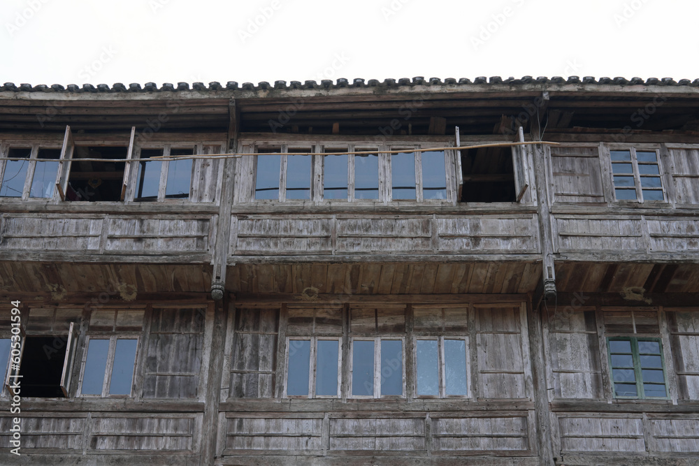 Chinese traditional architecture in Guangxi Province. 