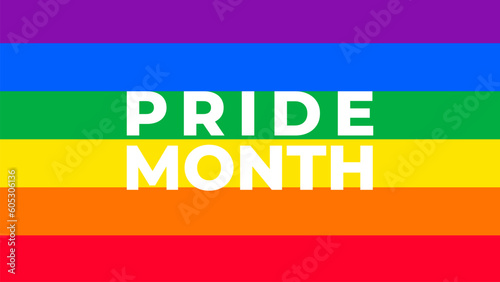 Stripes rainbow background for pride month celebration