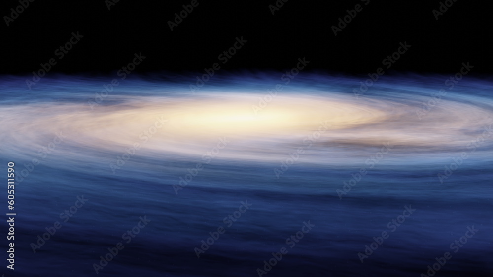 Universe Space scene with planets, stars and galaxies, nebula. Panorama. Template banner. 3d render Universe Space scene with planets, stars and galaxies, nebula. Panorama. Template banner. 3d render
