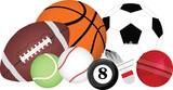 sports balls vector image or clipart