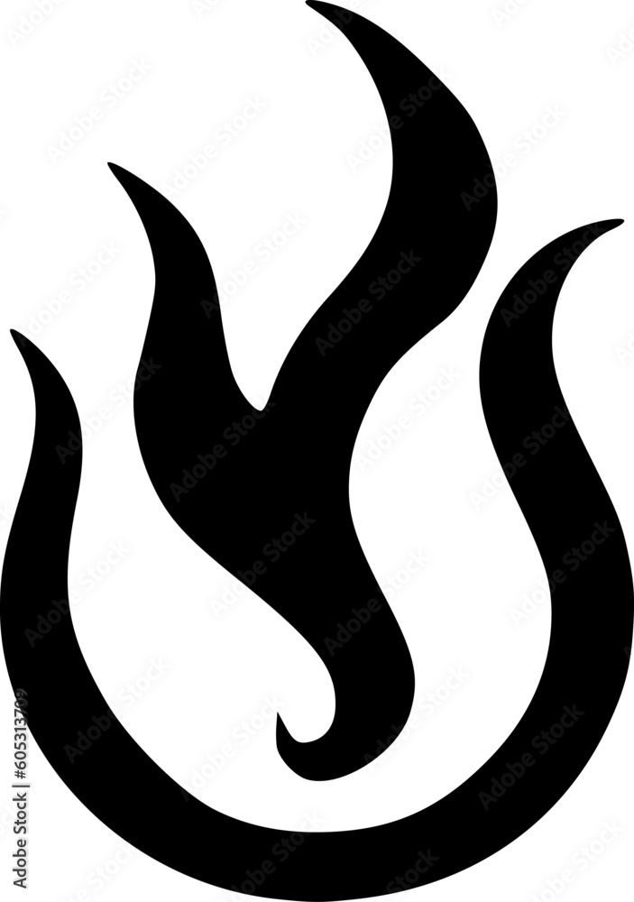 Obraz premium vector illustration of fire icon