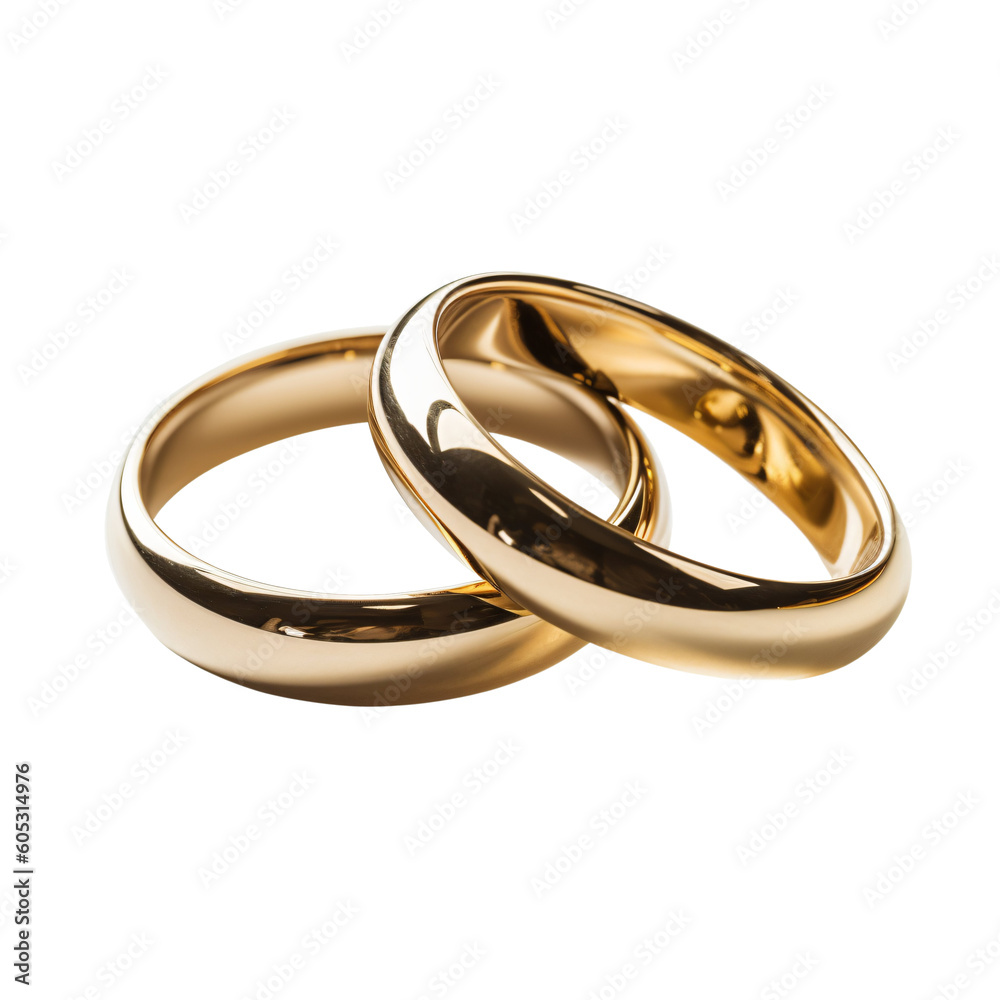Gold wedding rings studio isolated photo Gold wedding rings studio isolated photo