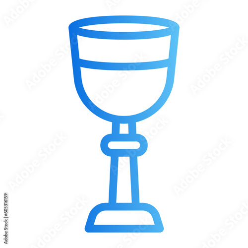 holy chalice gradient icon