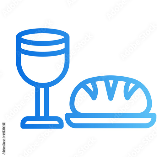 last supper gradient icon
