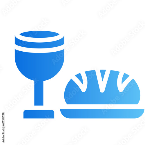 last supper gradient icon