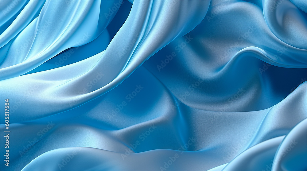 Obraz premium Generative ai illustration of abstract drapery Silk background