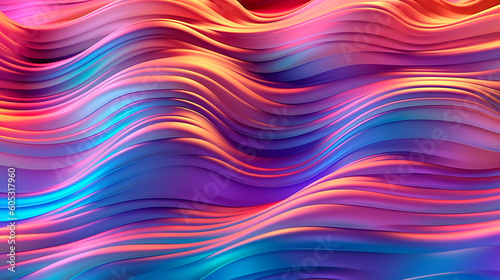 Wallpaper Mural abstract background multi color wave shape. generative ai illustration	
 Torontodigital.ca