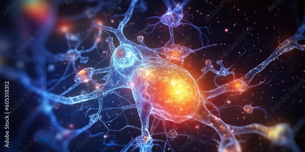 AI Generated. AI Generative. Human brain mind neuron system. Network remember knowledge network. Graphic Art AI Generated. AI Generative. Human brain mind neuron system. Network remember knowledge network. Graphic Art