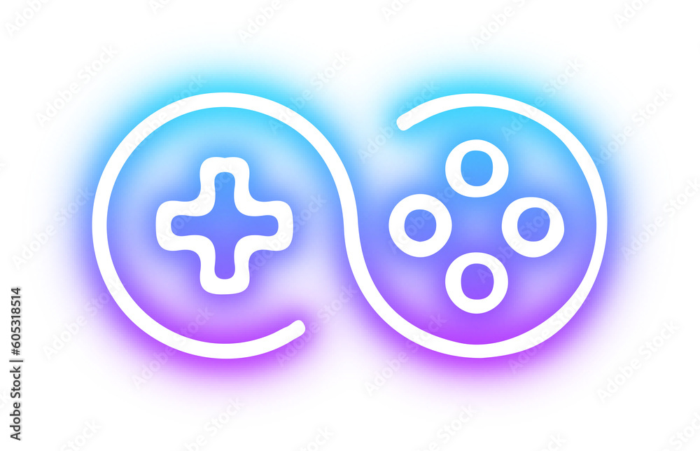 Obraz premium Set of Game neon