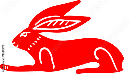 Egyptian drawing rabbit