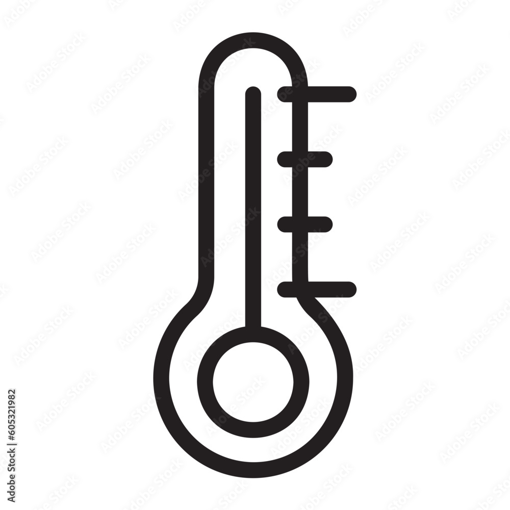 thermometer line icon thermometer line icon