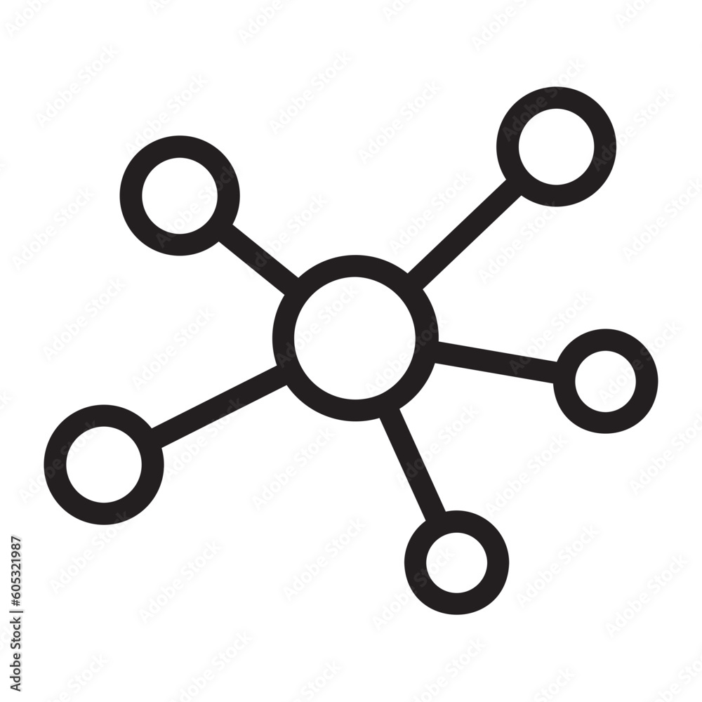 atoms line icon