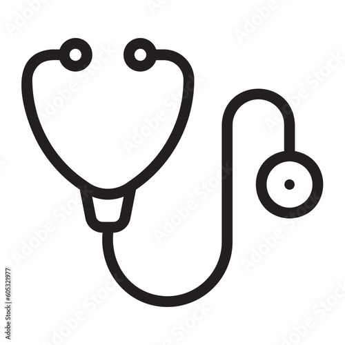 stethoscope line icon