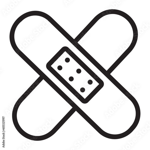 plaster line icon