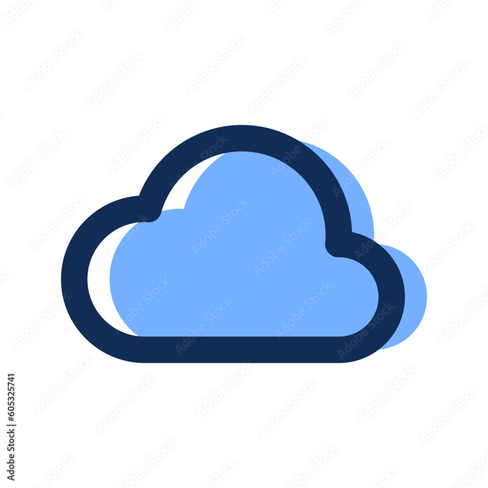 cloud filled line icon cloud filled line icon