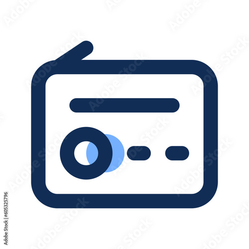 radio filled line icon