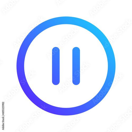 pause gradient icon