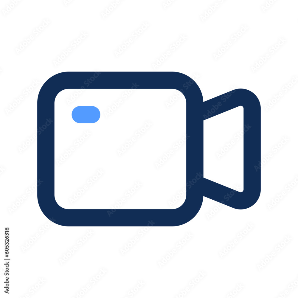 video camera outline color icon video camera outline color icon