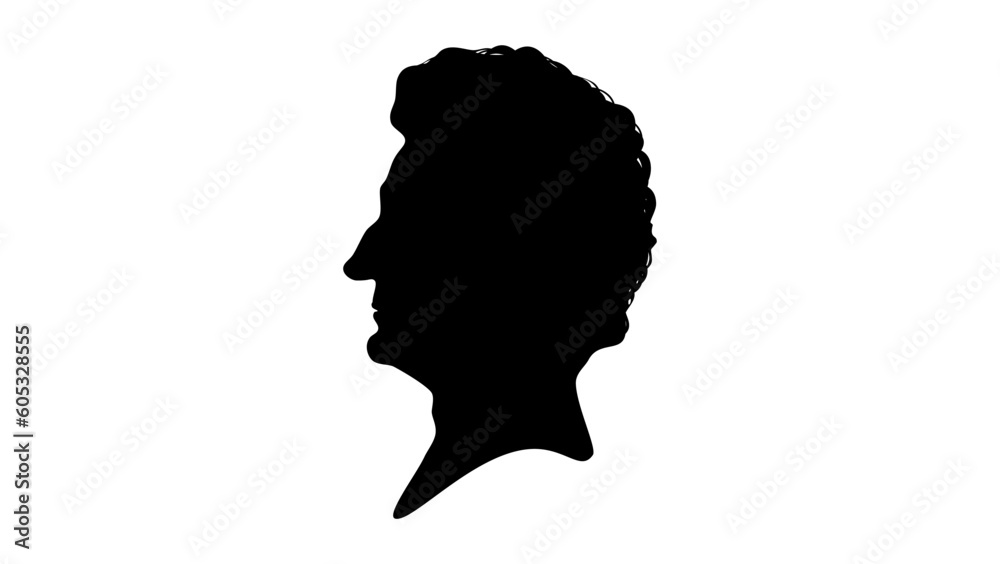 Hector Berlioz silhouette