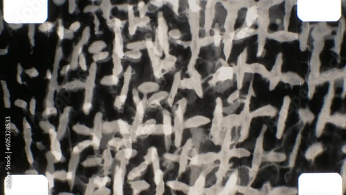 16mm abstract expressive black and white film