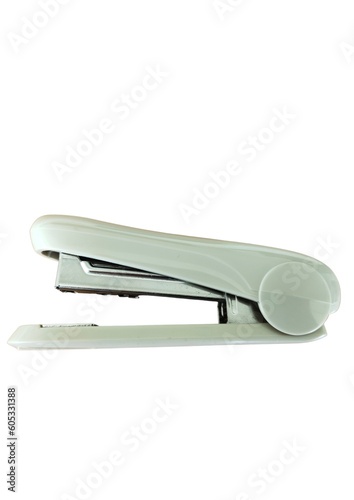 Plastic stapler isolated on a white background