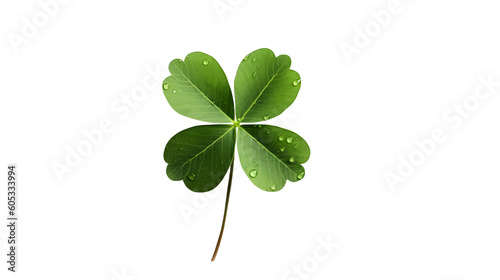 Four-Leaf Clover: Symbol of Good Luck on a Transparent Background PNG
