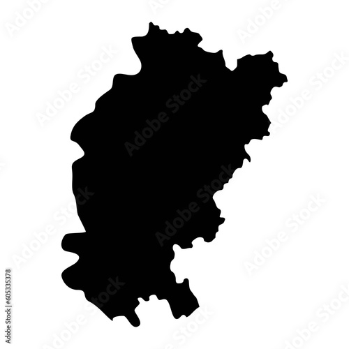 Kosovo Pomoravlje district map  administrative district of Serbia. Vector illustration.