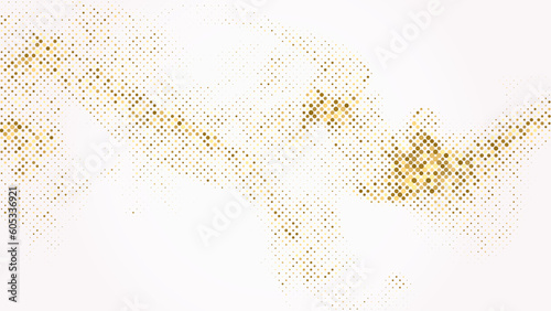 Gold glitter texture on white background. Golden color. Abstract particles of golden color on a background. Glitter confetti. Festive background.