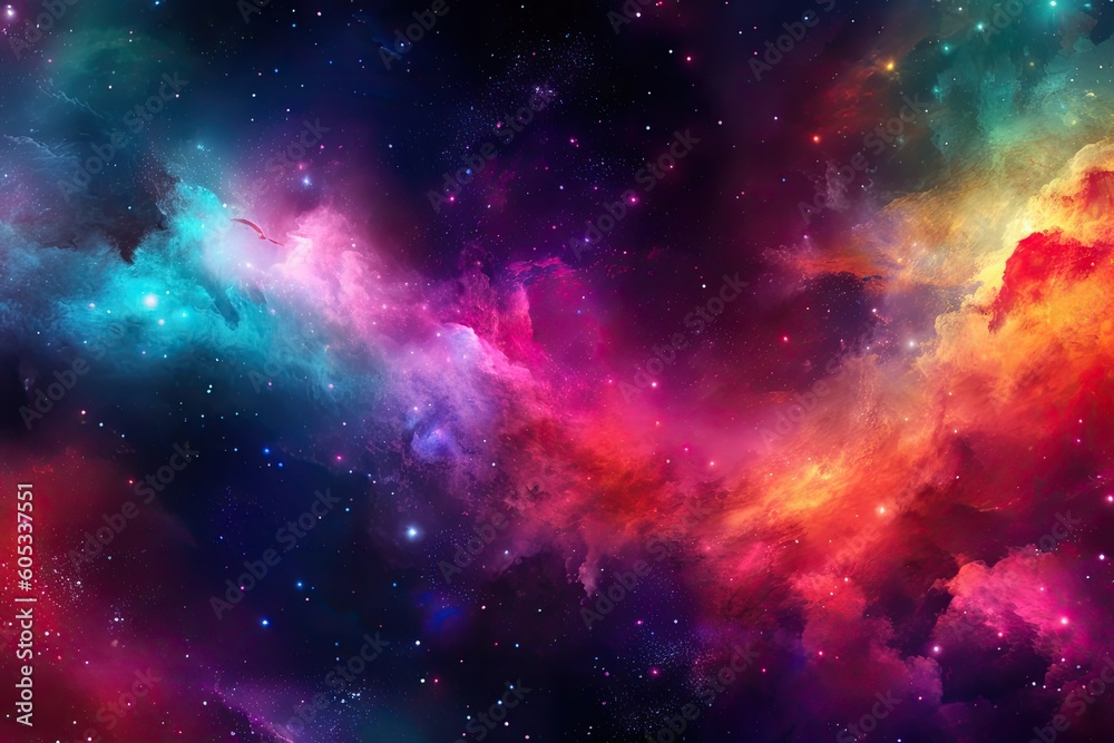 astral wallpaper with a cosmic theme Generative Ai