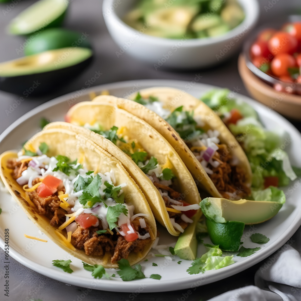 mexican food taco dish generative ai mexican food taco dish generative ai