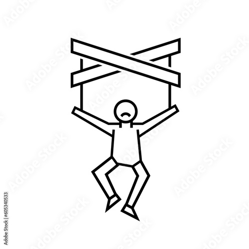 Convincing, persuading icon, pictogram. Editable vector illustration