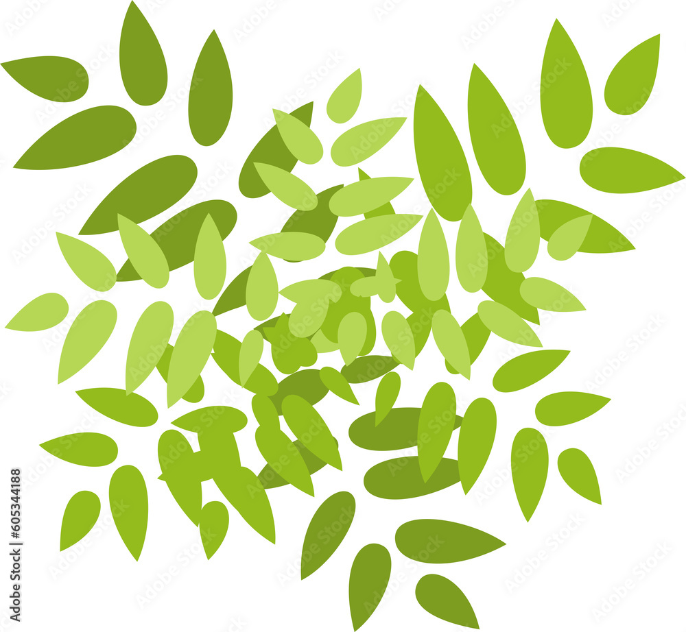 Naklejka premium Tree or plant top view for landscape design. Icon colored tree for architectural map, plan. Green space. Element for design project of Green spaces