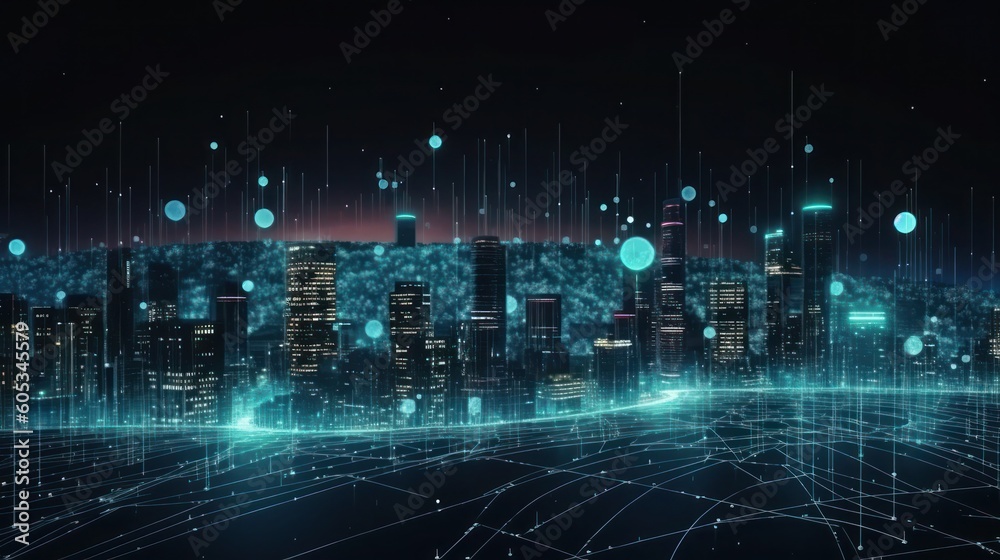 Fototapeta premium Artificial intelligence, generative ai