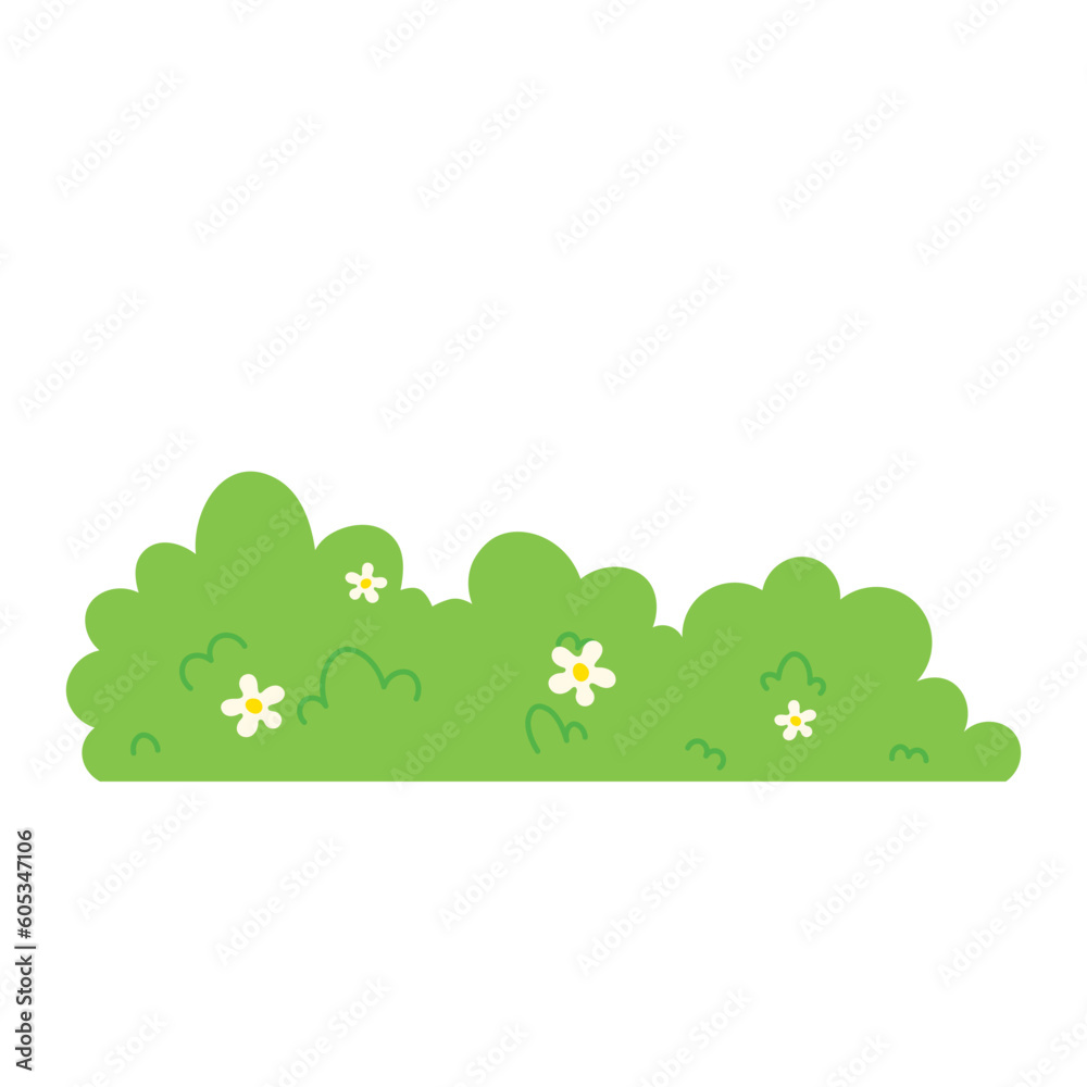 Bushes Grass Illustration